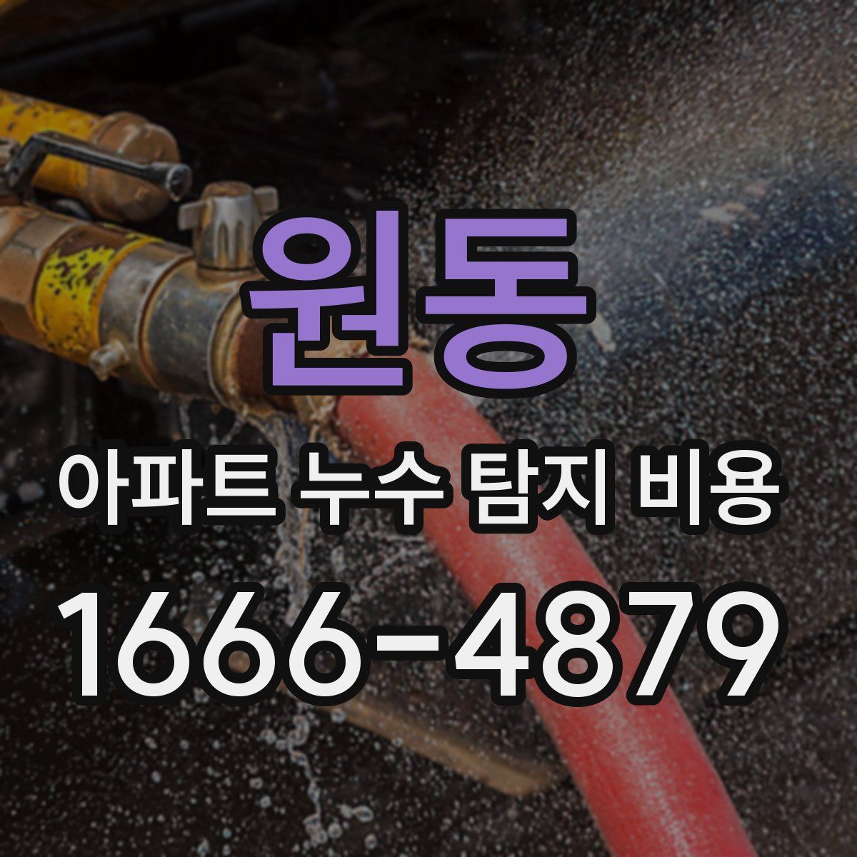 원동 아파트 누수 탐지 비용