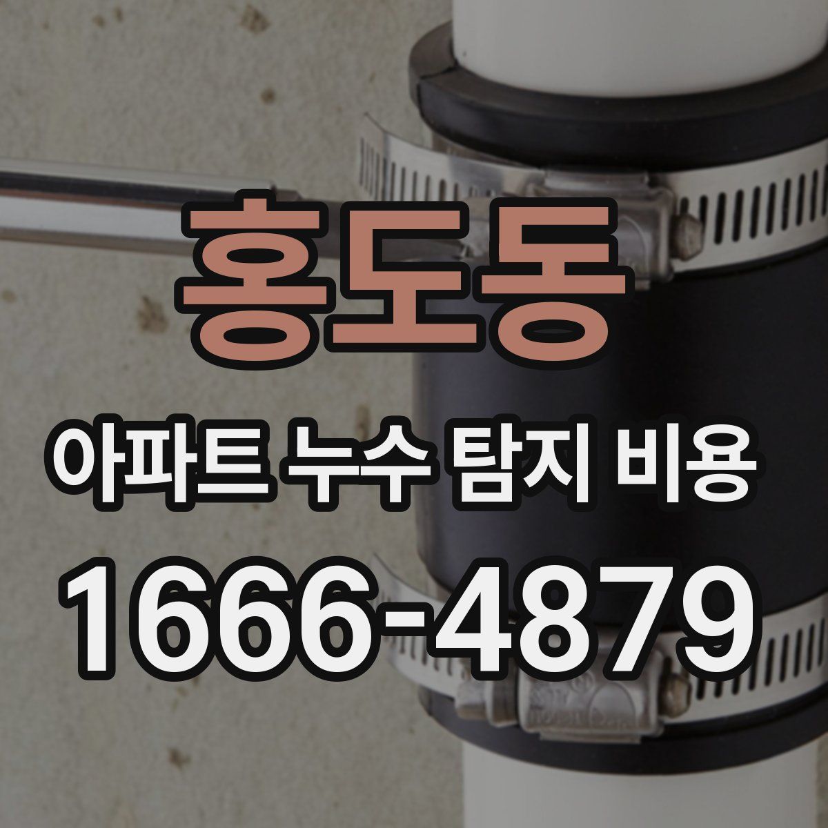 홍도동 아파트 누수 탐지 비용