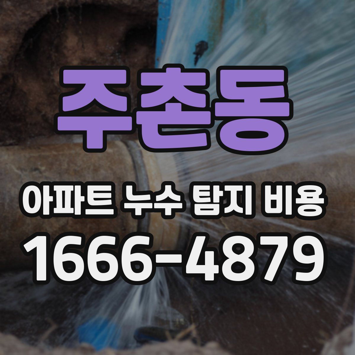 주촌동 아파트 누수 탐지 비용