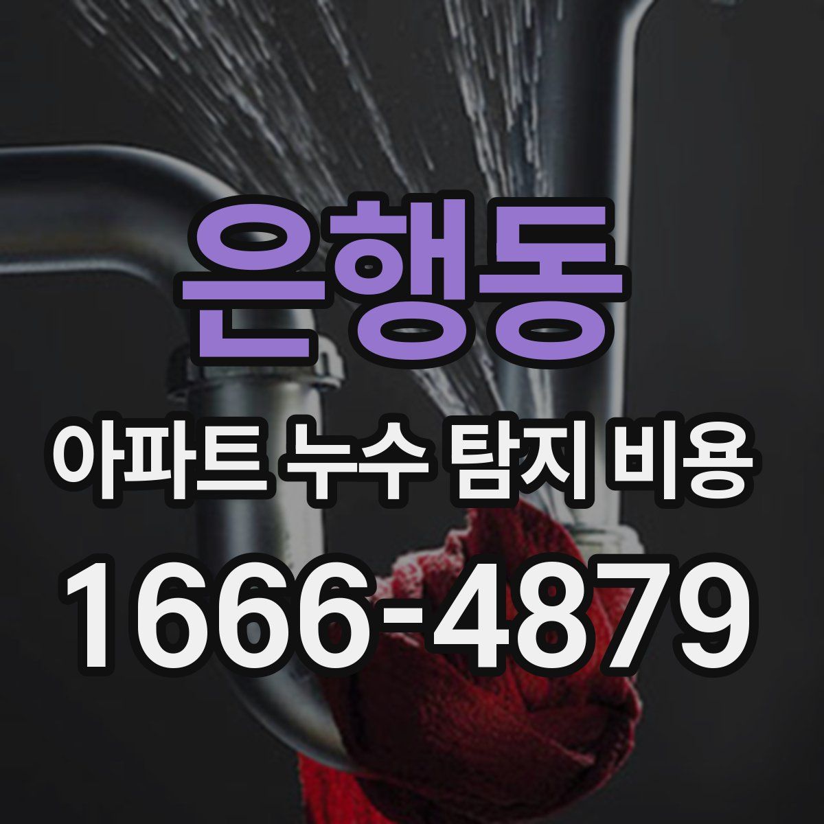 은행동 아파트 누수 탐지 비용