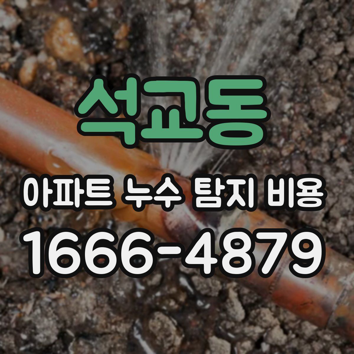 석교동 아파트 누수 탐지 비용