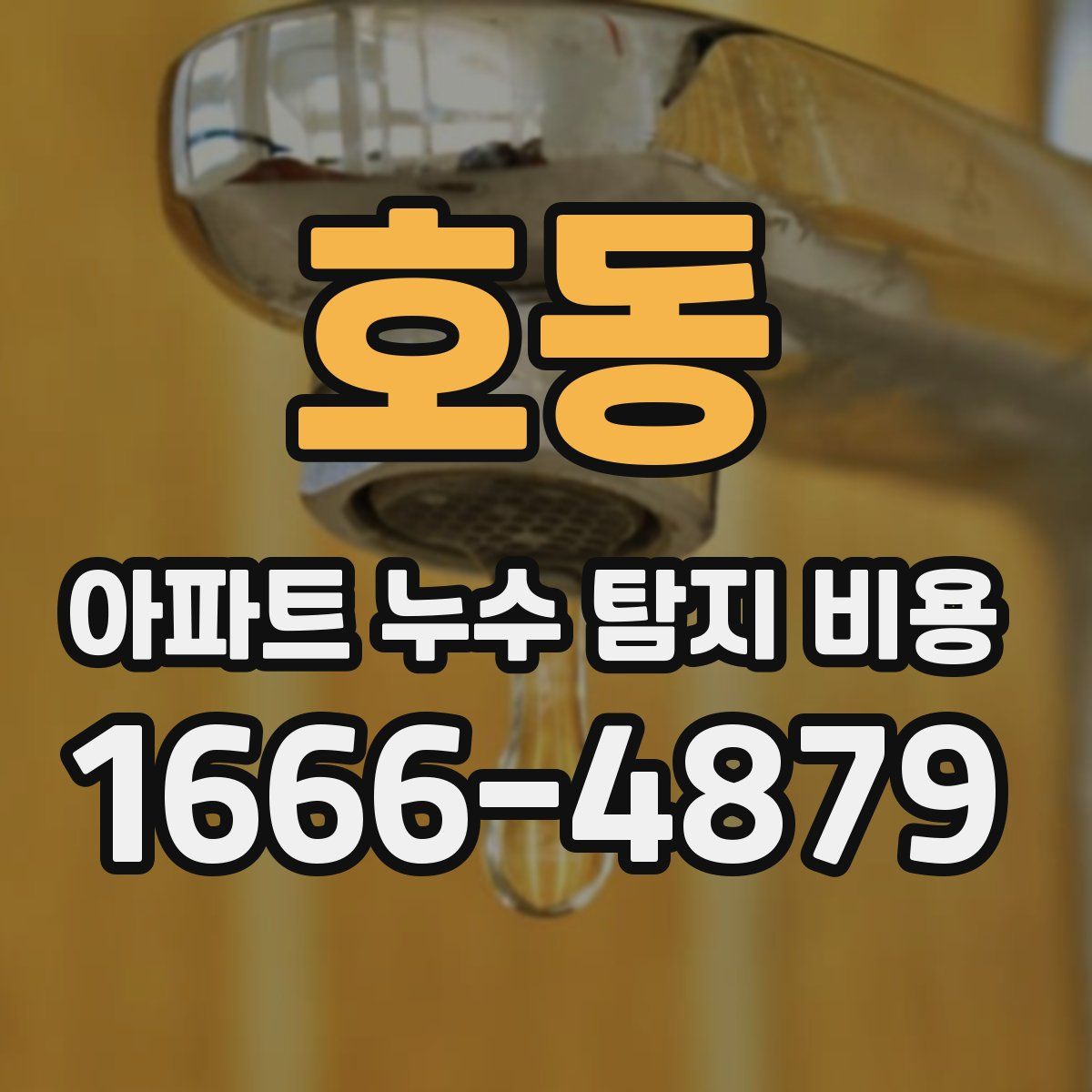 호동 아파트 누수 탐지 비용