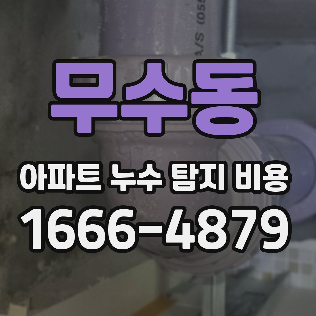 무수동 아파트 누수 탐지 비용