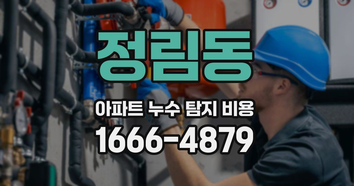 정림동 아파트 누수 탐지 비용