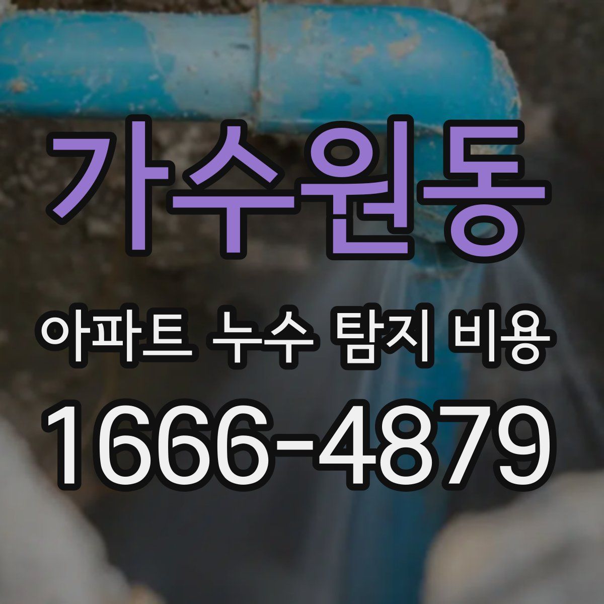 가수원동 아파트 누수 탐지 비용