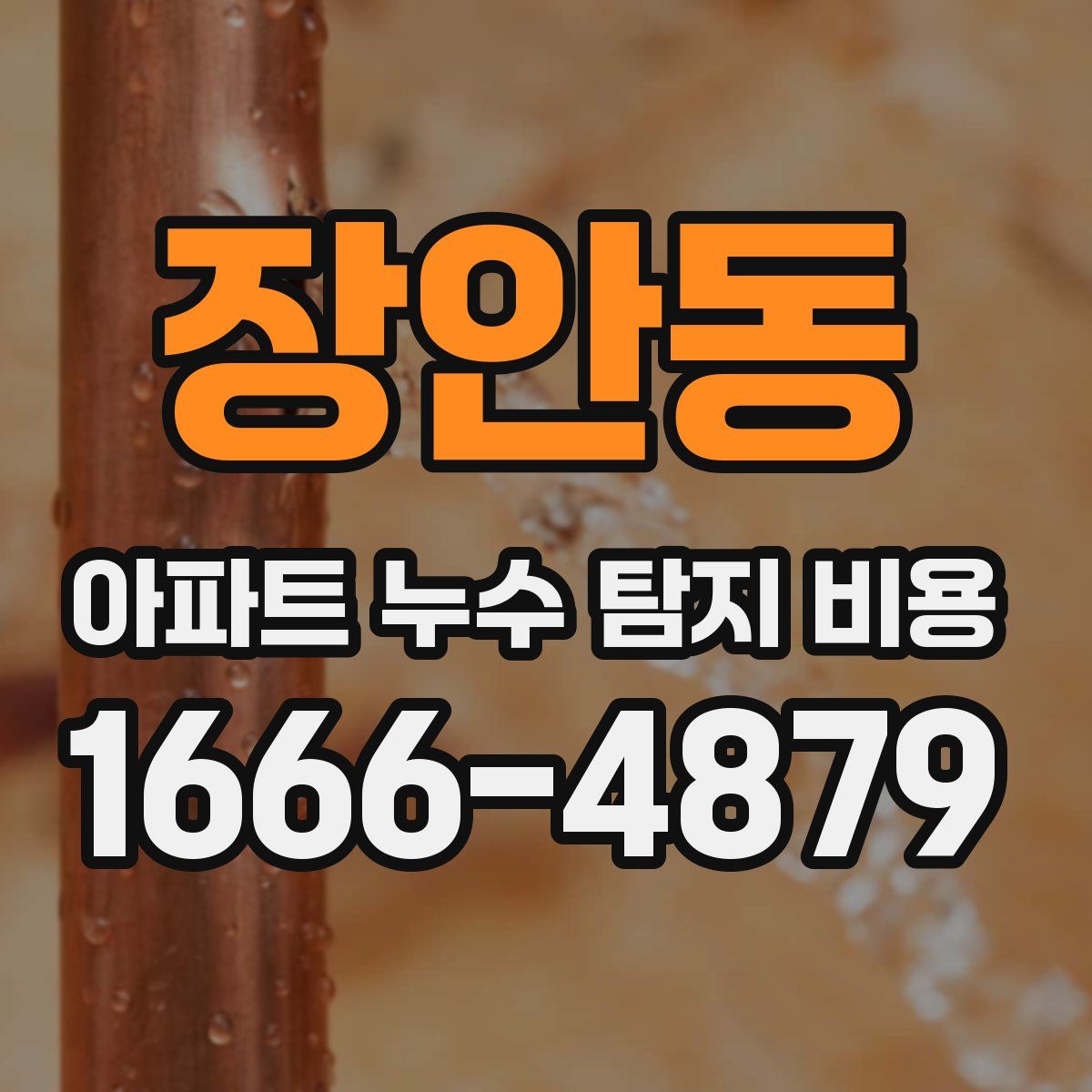 장안동 아파트 누수 탐지 비용