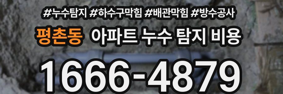 평촌동 아파트 누수 탐지 비용