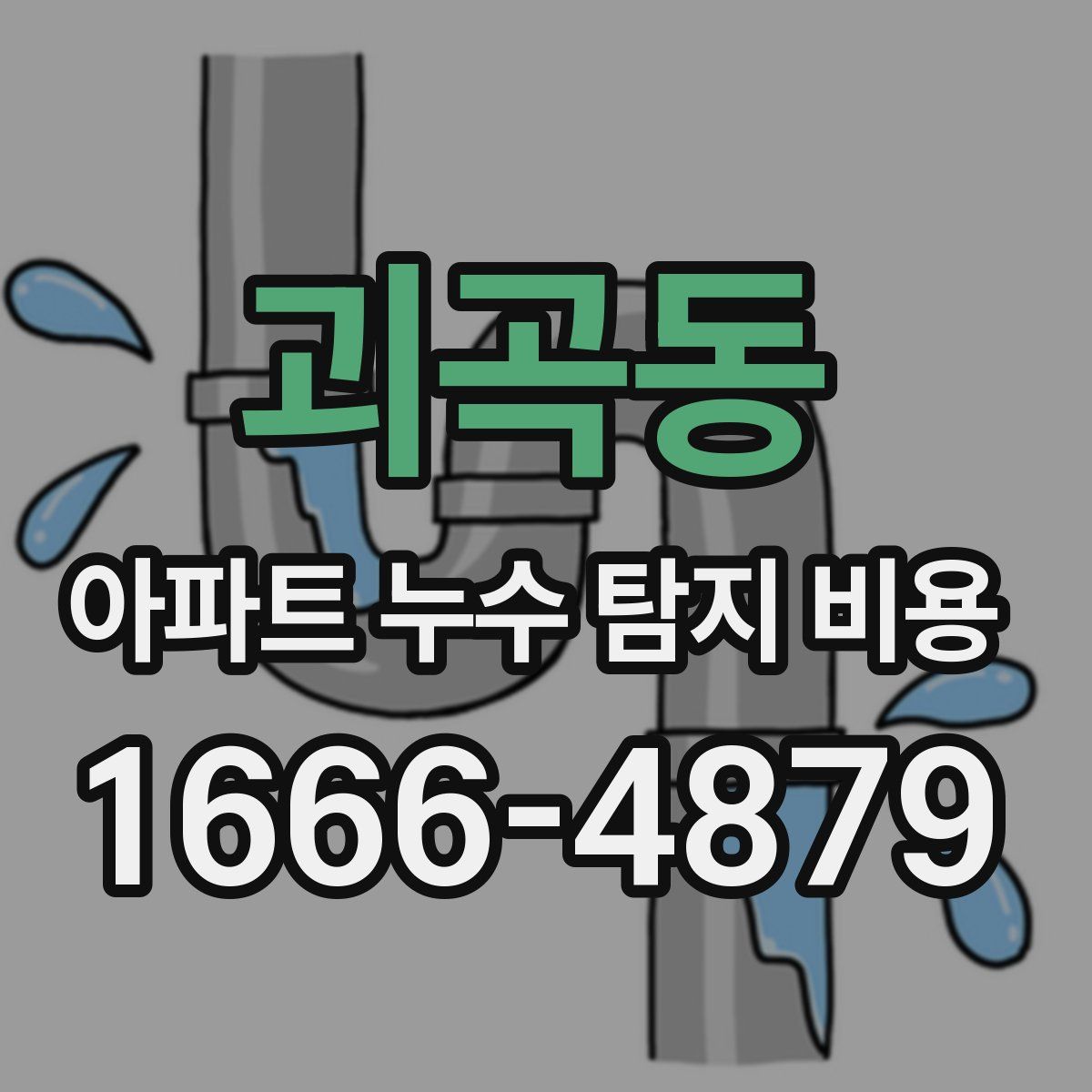 괴곡동 아파트 누수 탐지 비용
