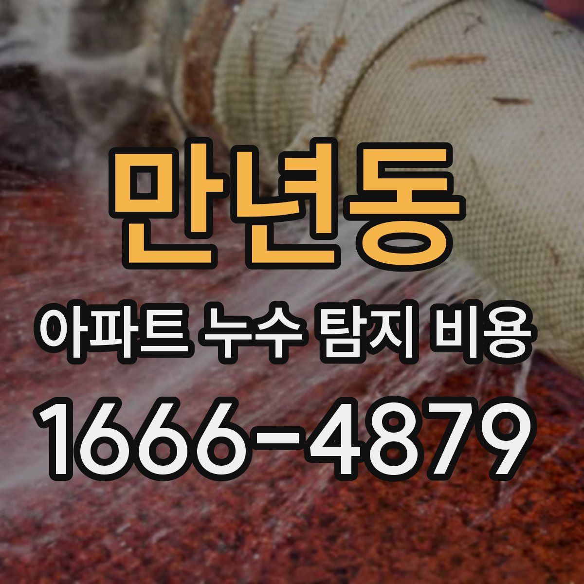 만년동 아파트 누수 탐지 비용