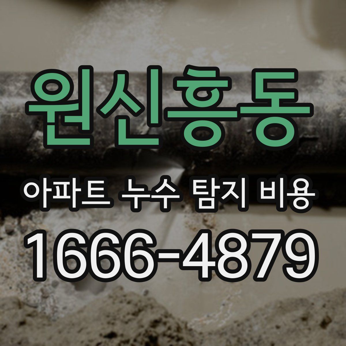 원신흥동 아파트 누수 탐지 비용