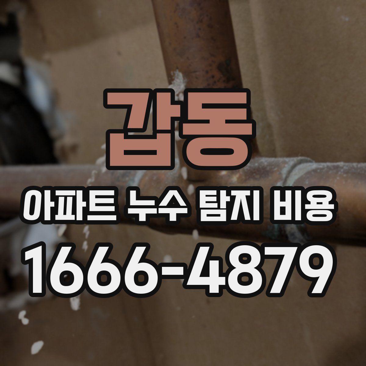 갑동 아파트 누수 탐지 비용
