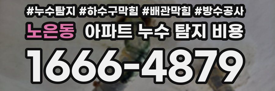 노은동 아파트 누수 탐지 비용