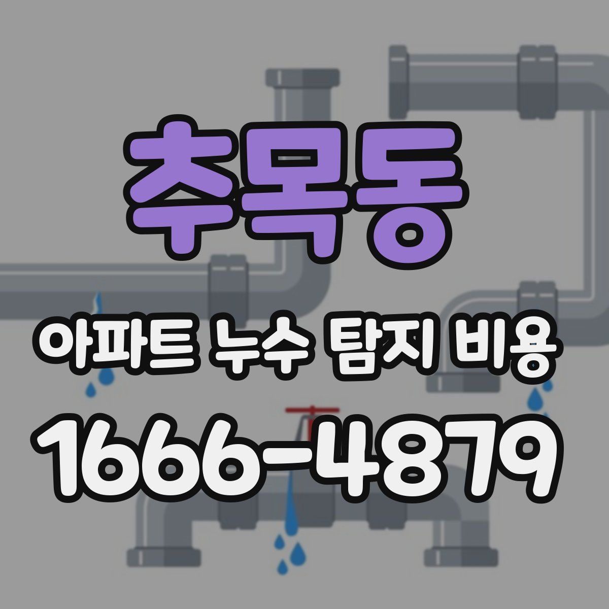추목동 아파트 누수 탐지 비용