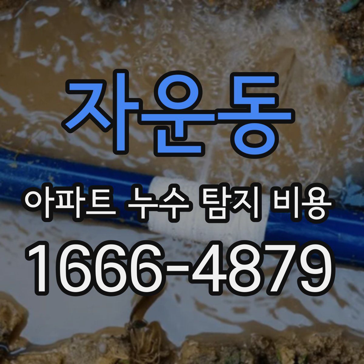 자운동 아파트 누수 탐지 비용