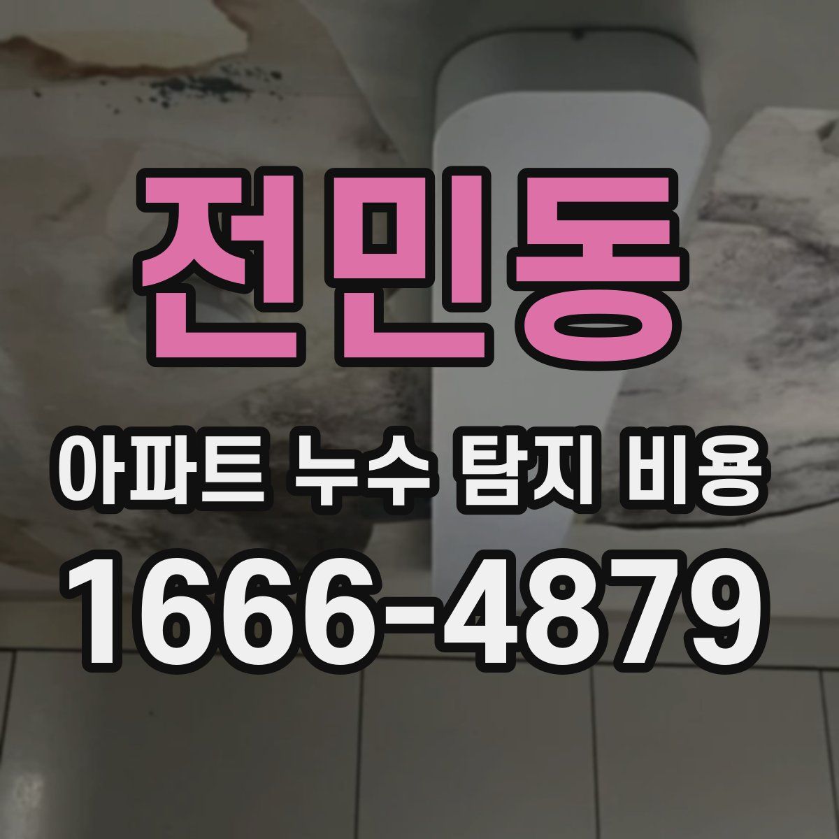 전민동 아파트 누수 탐지 비용
