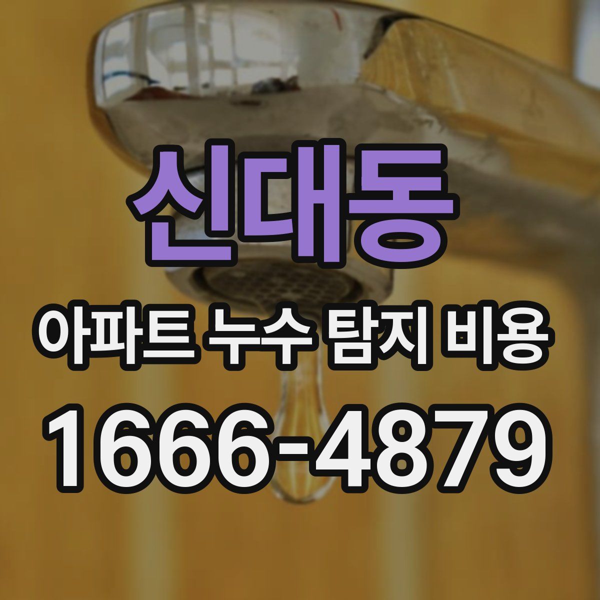 신대동 아파트 누수 탐지 비용