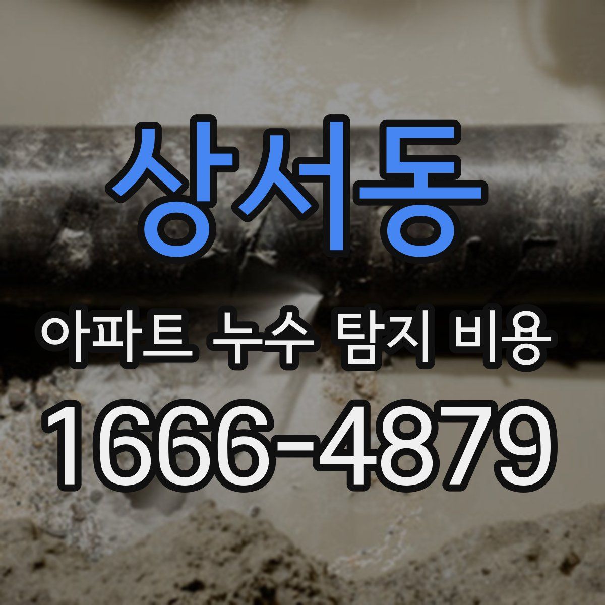 상서동 아파트 누수 탐지 비용