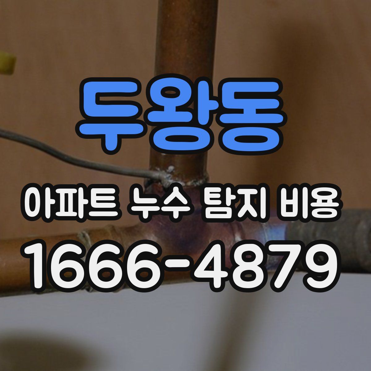 두왕동 아파트 누수 탐지 비용