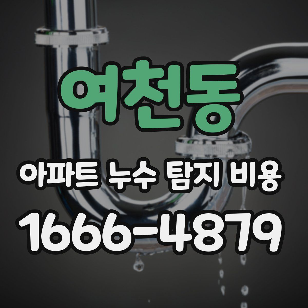 여천동 아파트 누수 탐지 비용