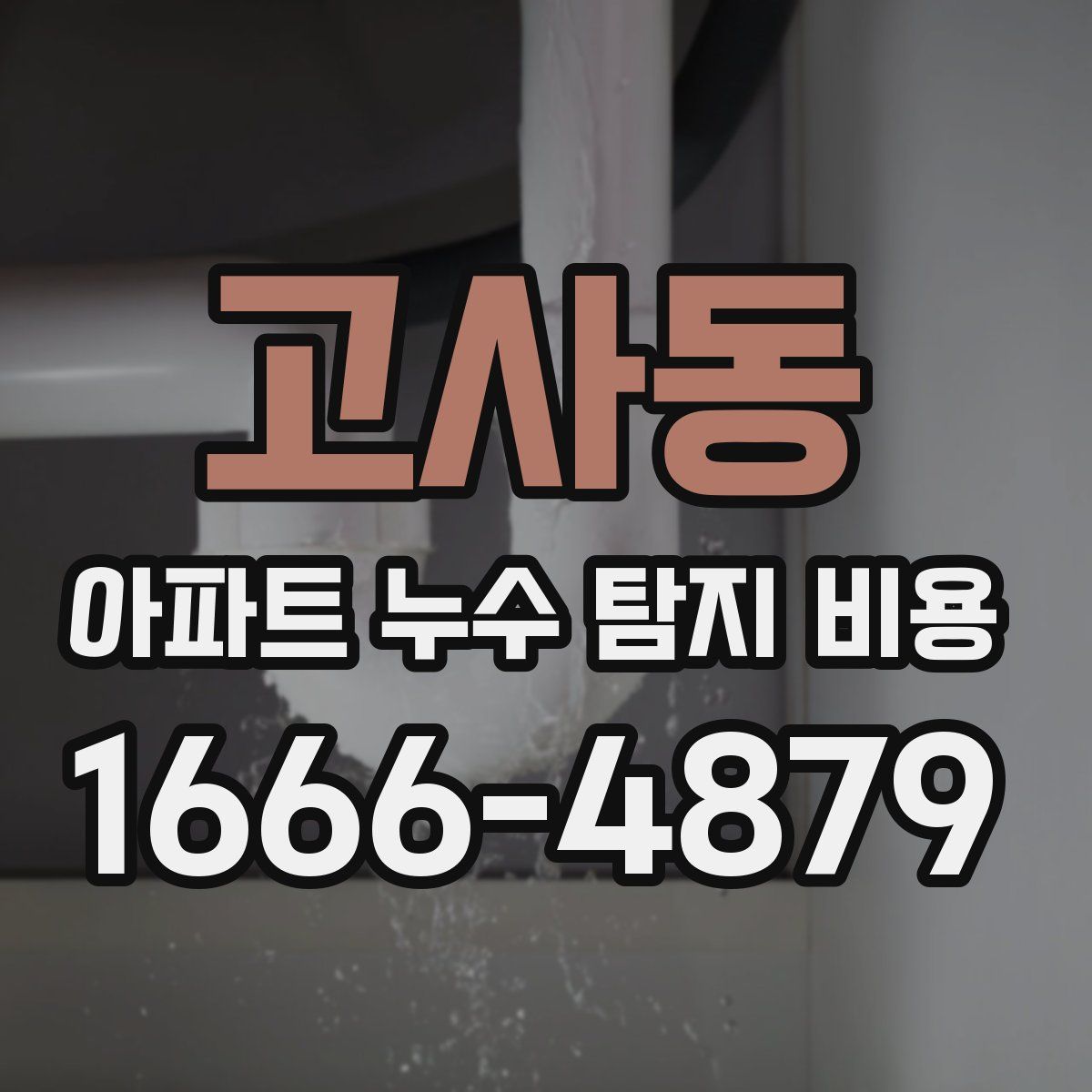 고사동 아파트 누수 탐지 비용