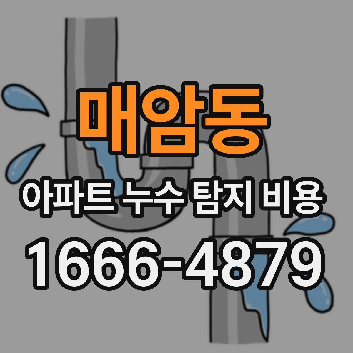 매암동 아파트 누수 탐지 비용