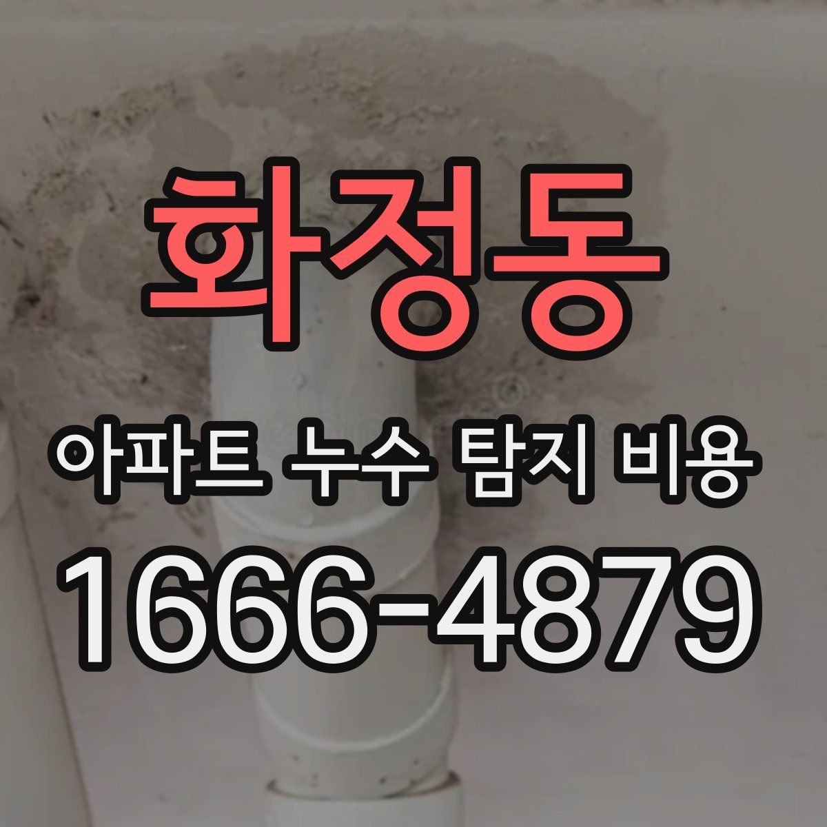 화정동 아파트 누수 탐지 비용