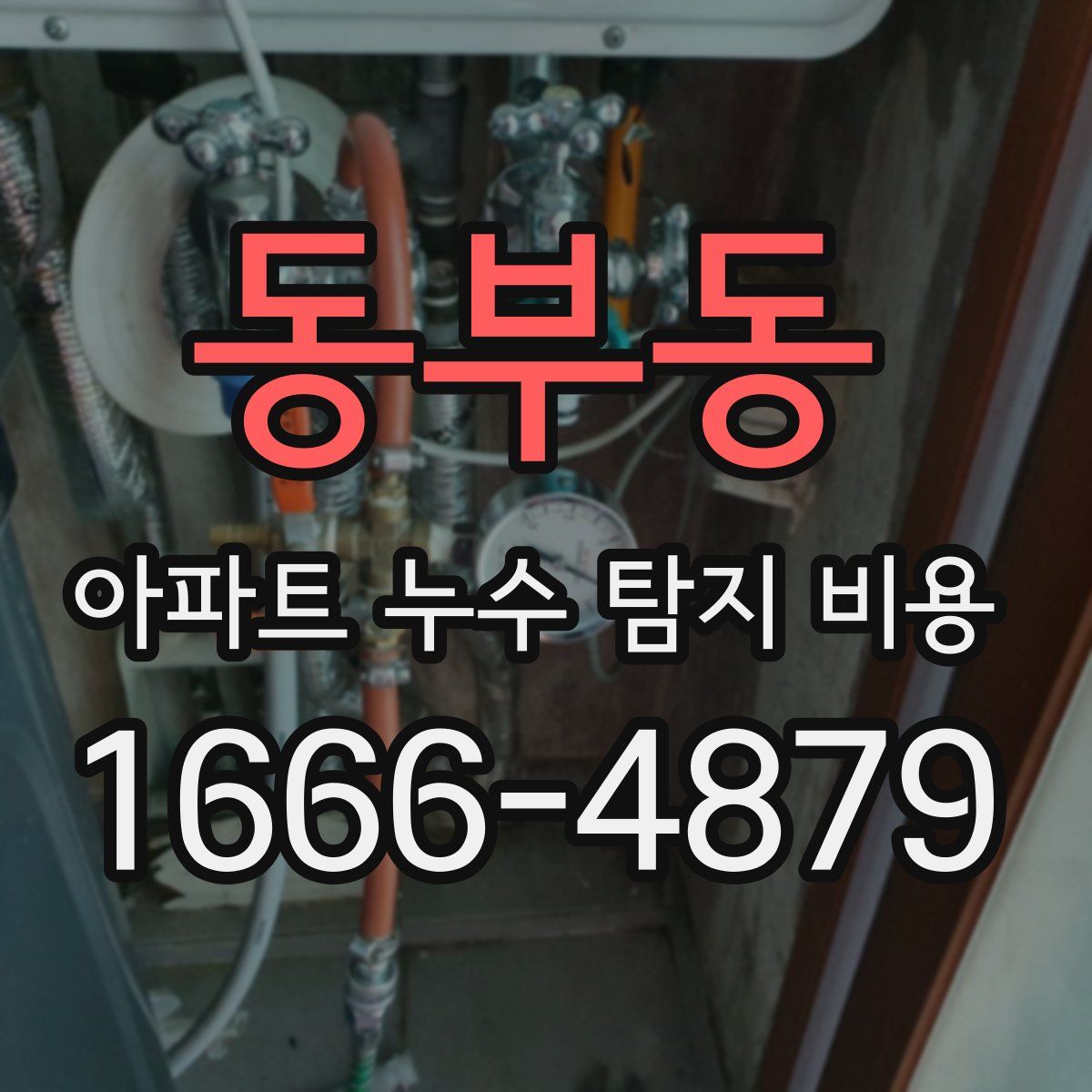 동부동 아파트 누수 탐지 비용
