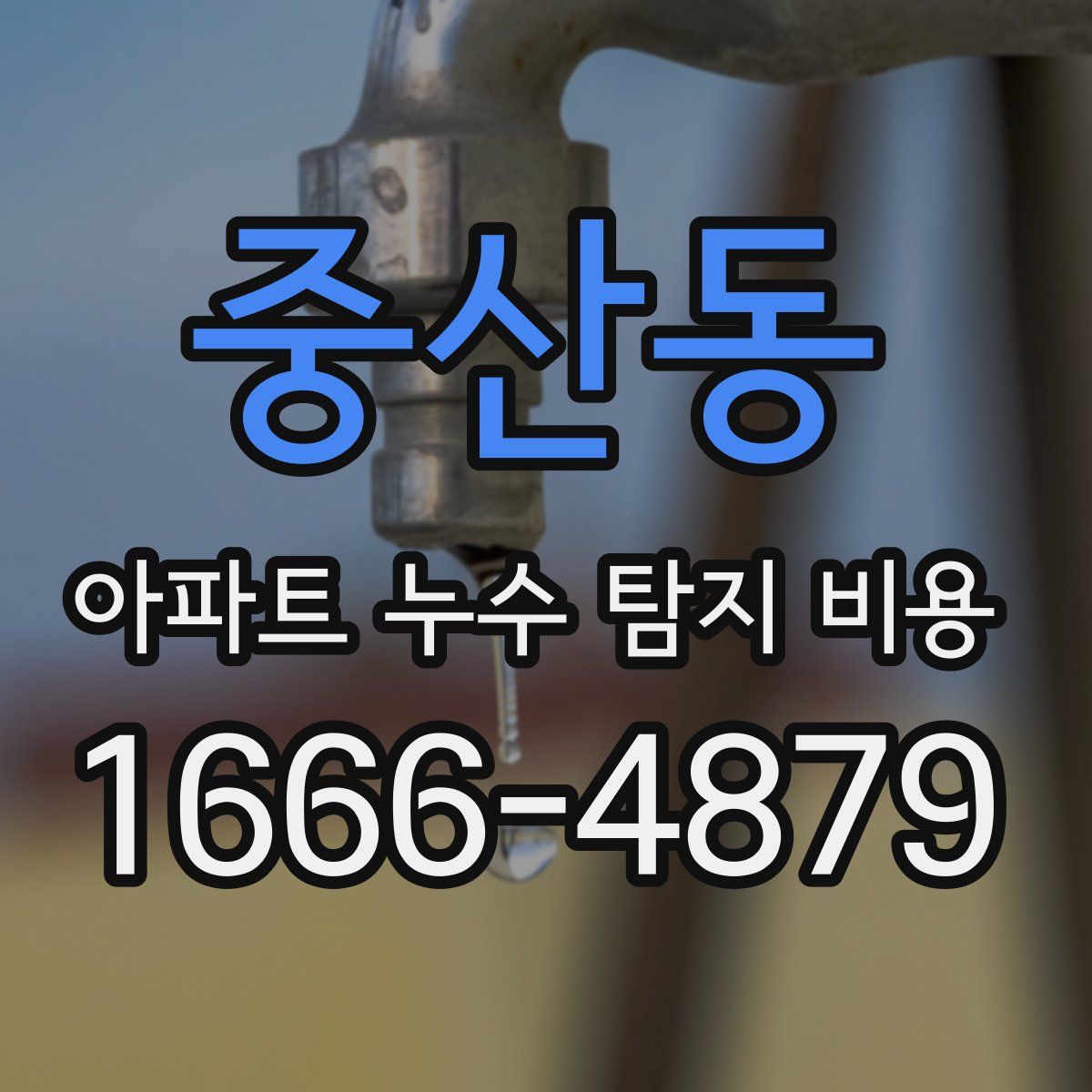 중산동 아파트 누수 탐지 비용