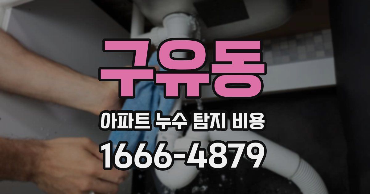 구유동 아파트 누수 탐지 비용