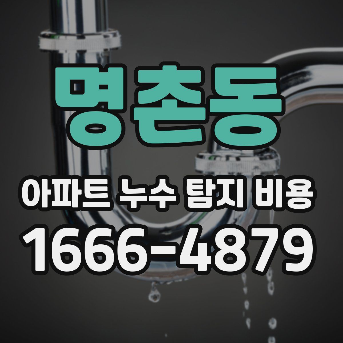 명촌동 아파트 누수 탐지 비용