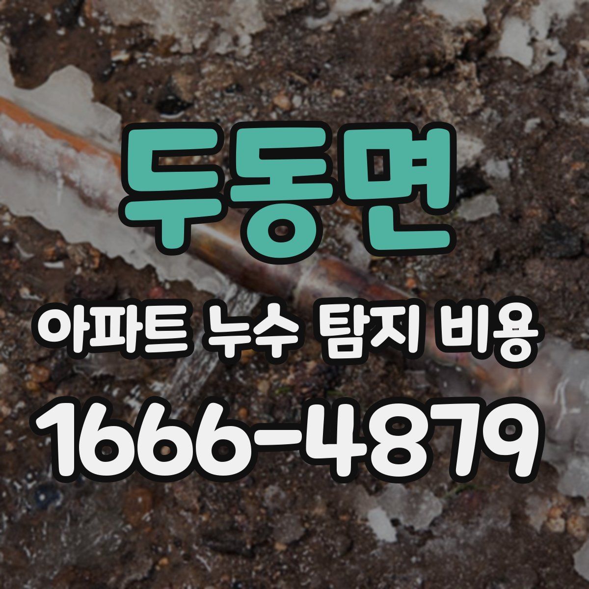 두동면 아파트 누수 탐지 비용