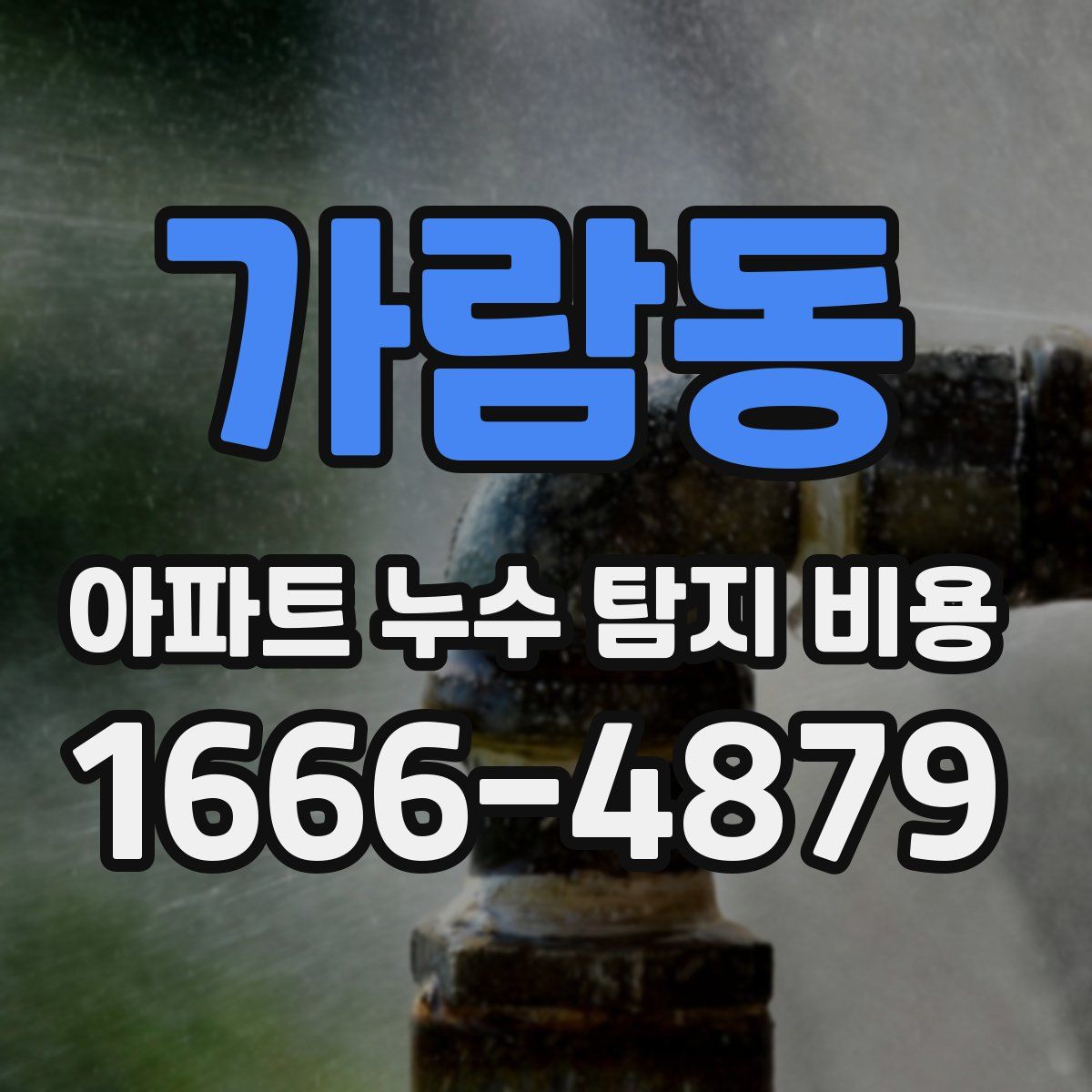 가람동 아파트 누수 탐지 비용