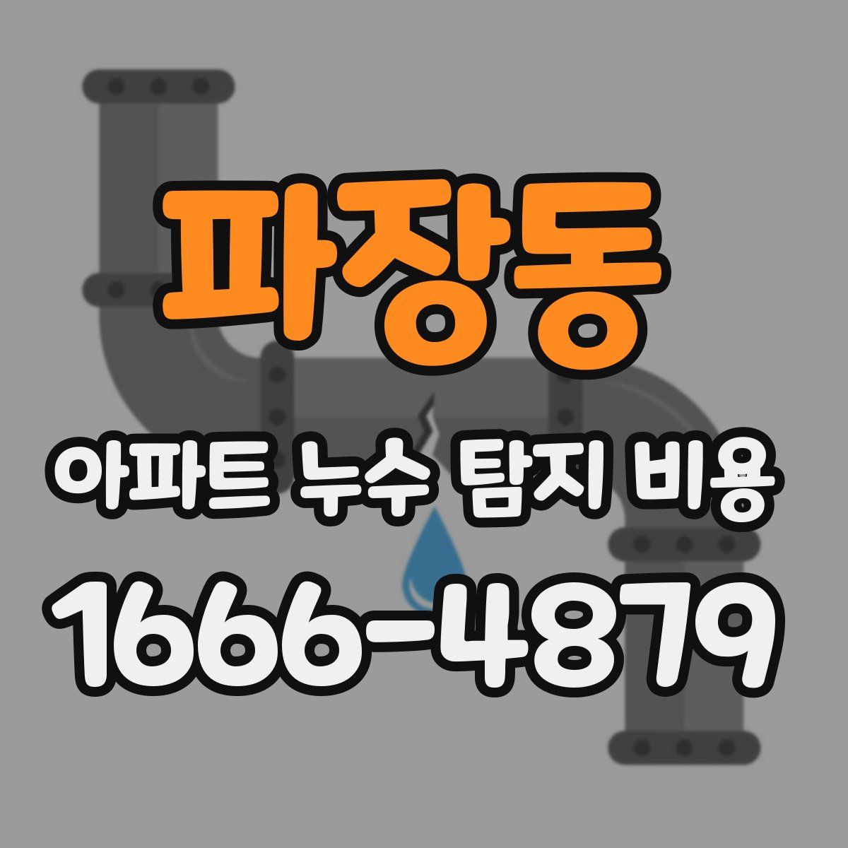 파장동 아파트 누수 탐지 비용