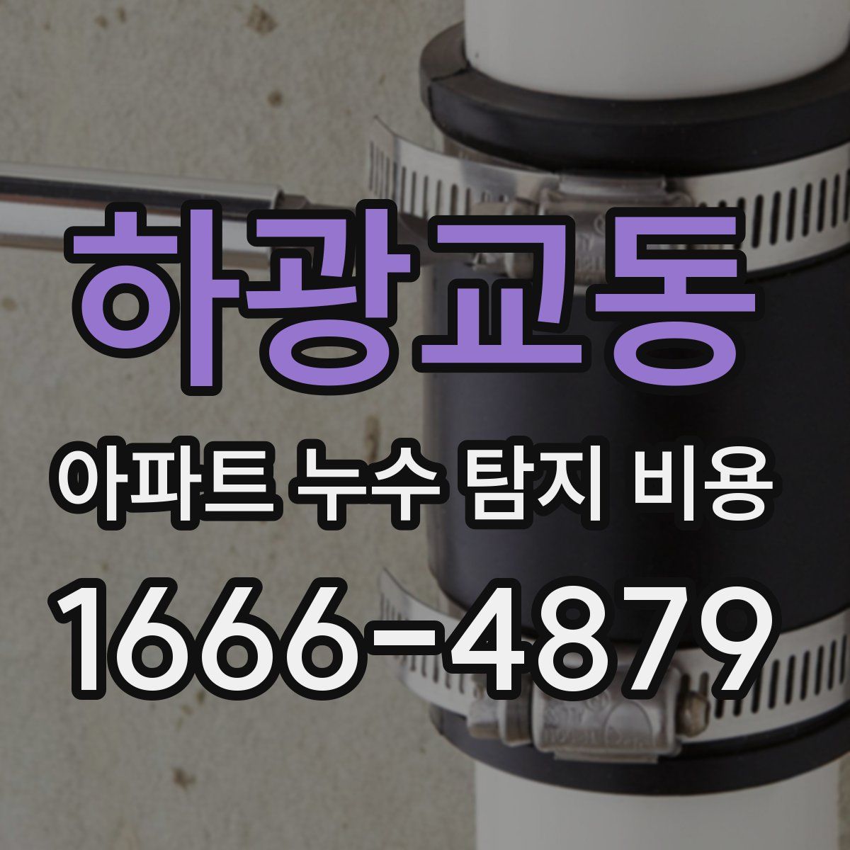 하광교동 아파트 누수 탐지 비용