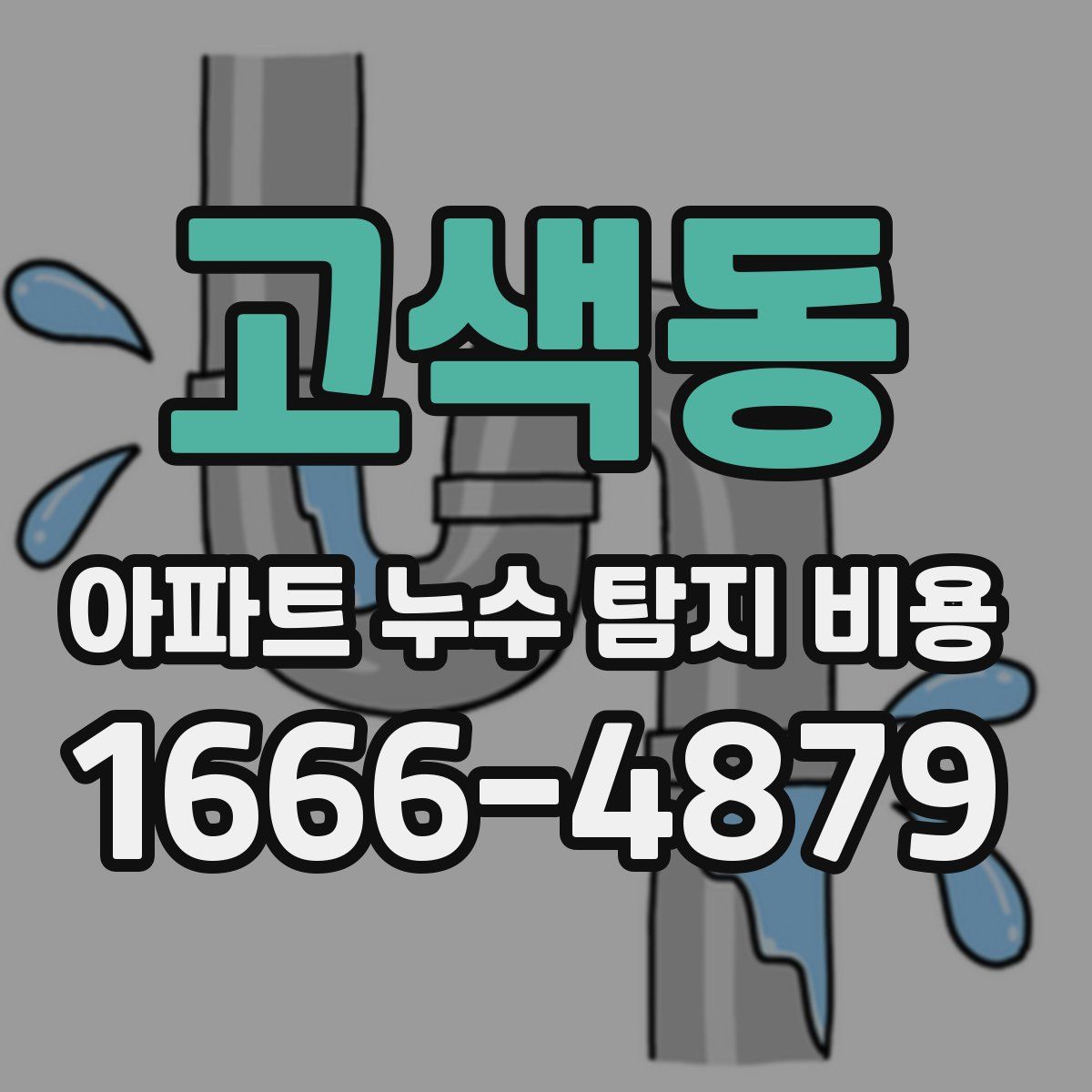 고색동 아파트 누수 탐지 비용