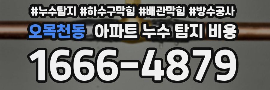 오목천동 아파트 누수 탐지 비용