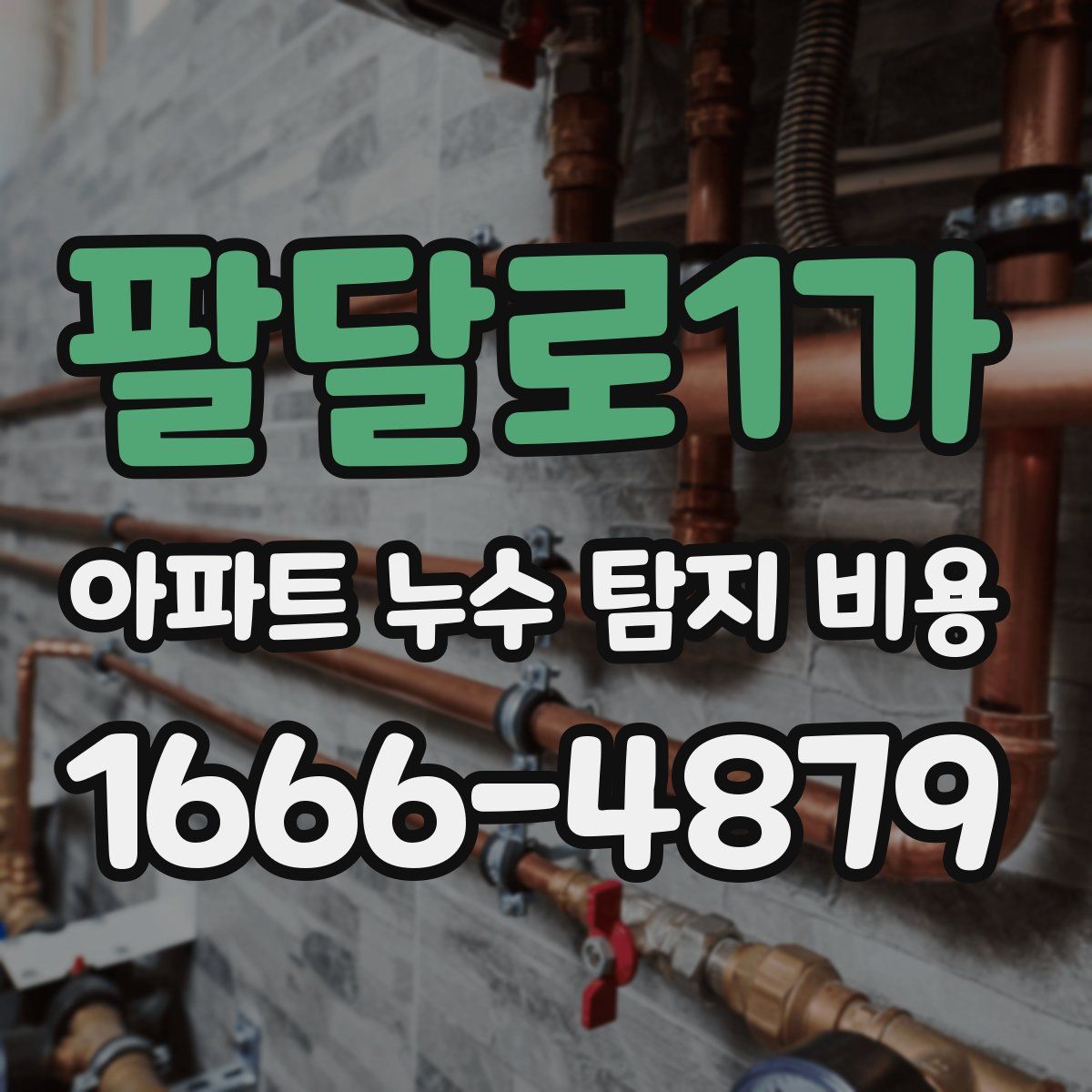팔달로1가 아파트 누수 탐지 비용