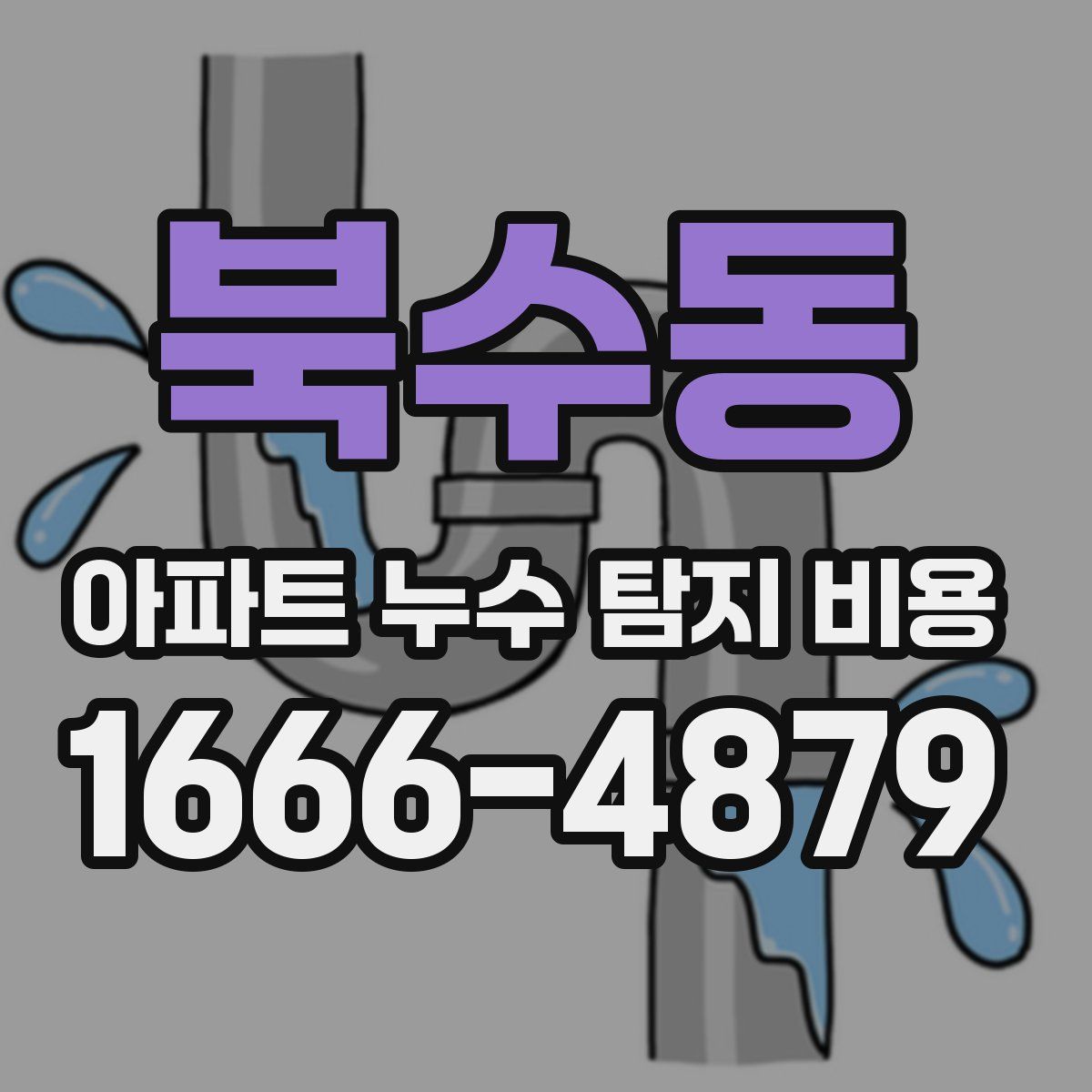 북수동 아파트 누수 탐지 비용