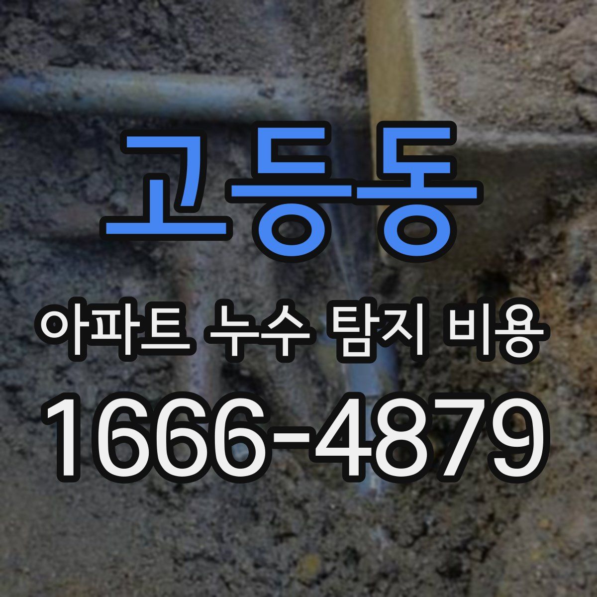 고등동 아파트 누수 탐지 비용