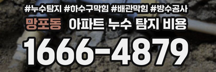 망포동 아파트 누수 탐지 비용