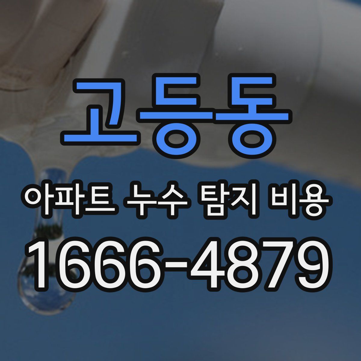 고등동 아파트 누수 탐지 비용