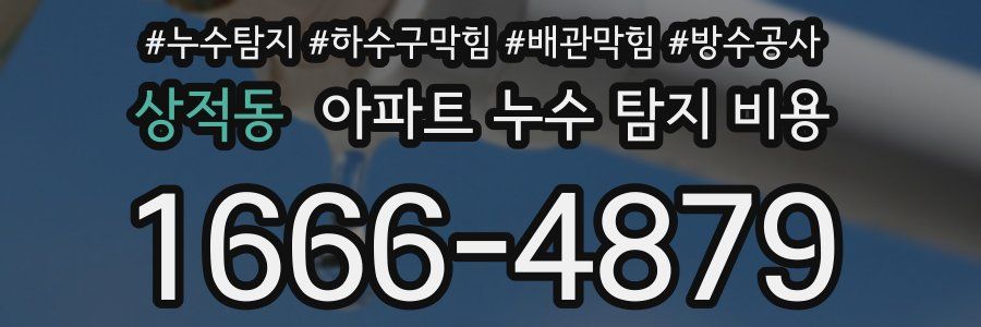 상적동 아파트 누수 탐지 비용
