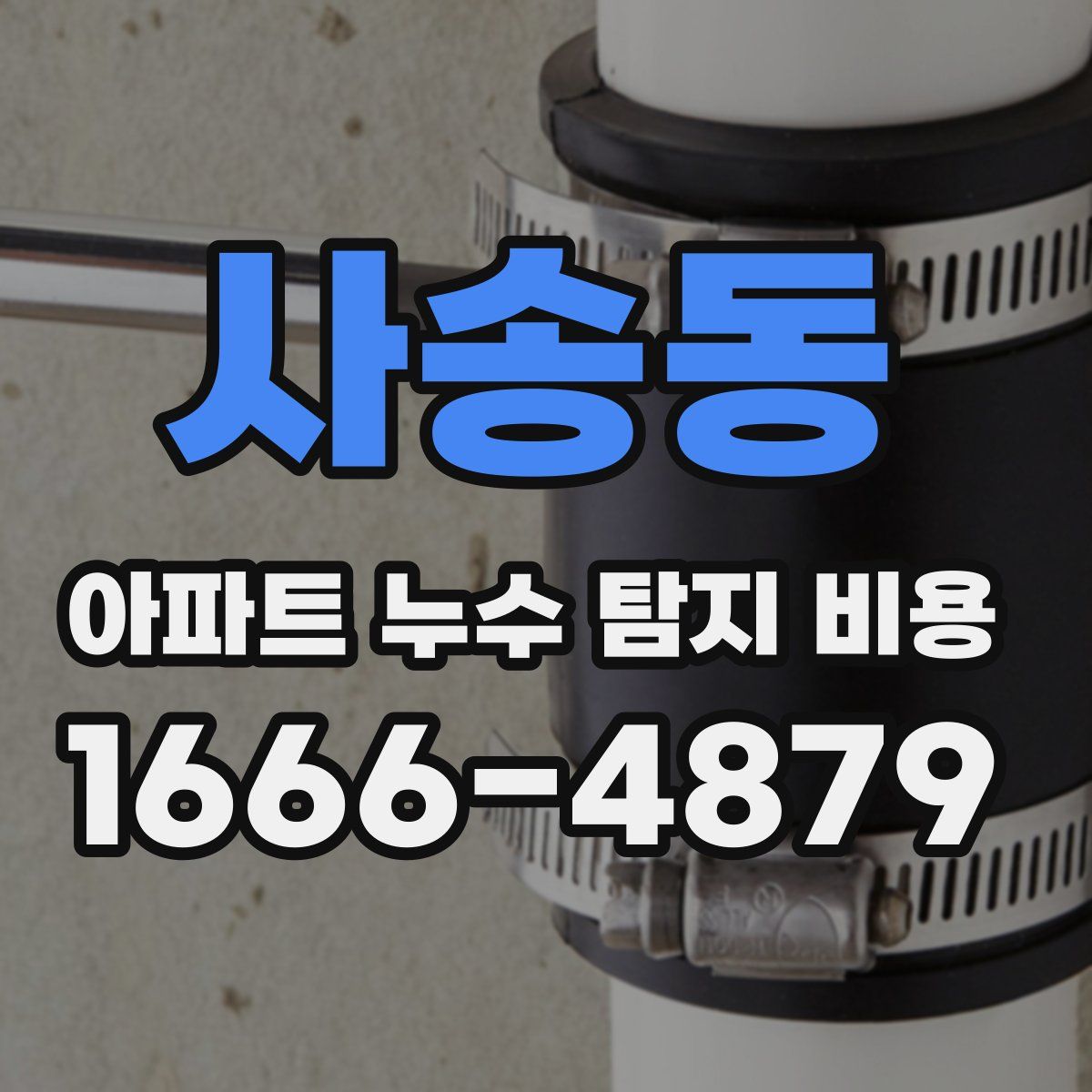 사송동 아파트 누수 탐지 비용