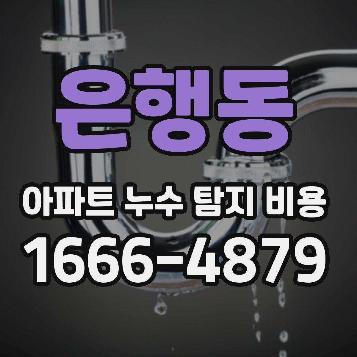 은행동 아파트 누수 탐지 비용
