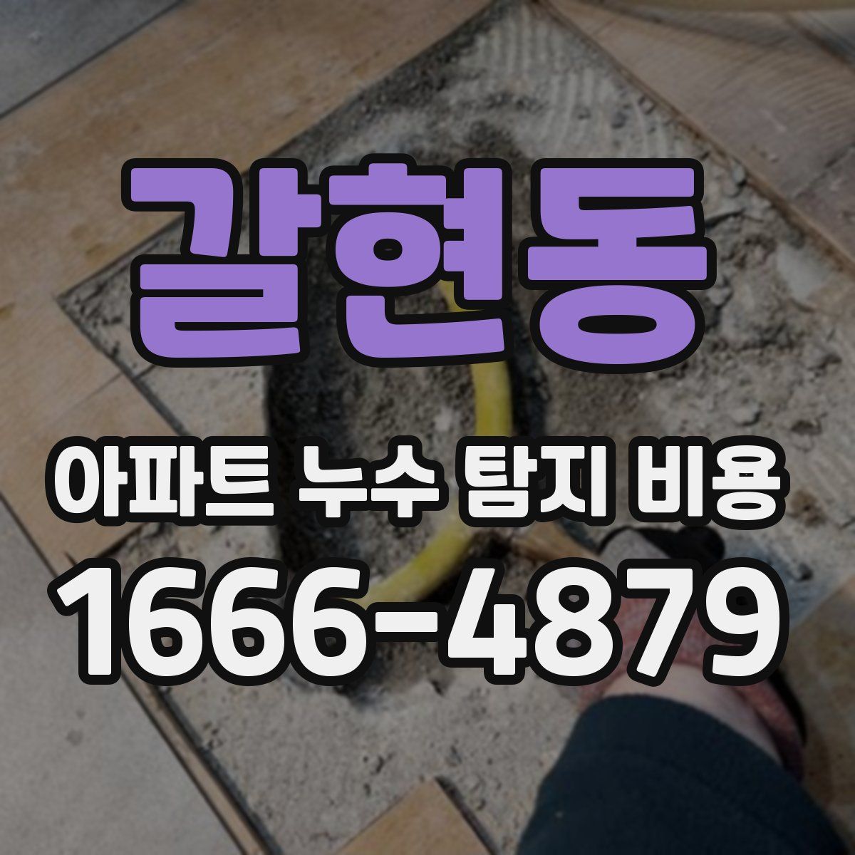 갈현동 아파트 누수 탐지 비용