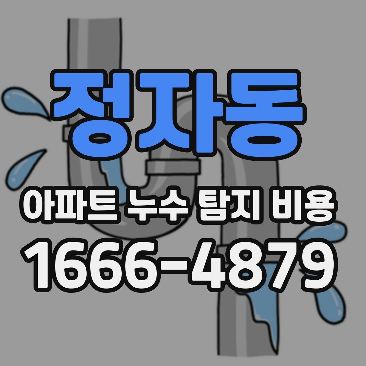 정자동 아파트 누수 탐지 비용
