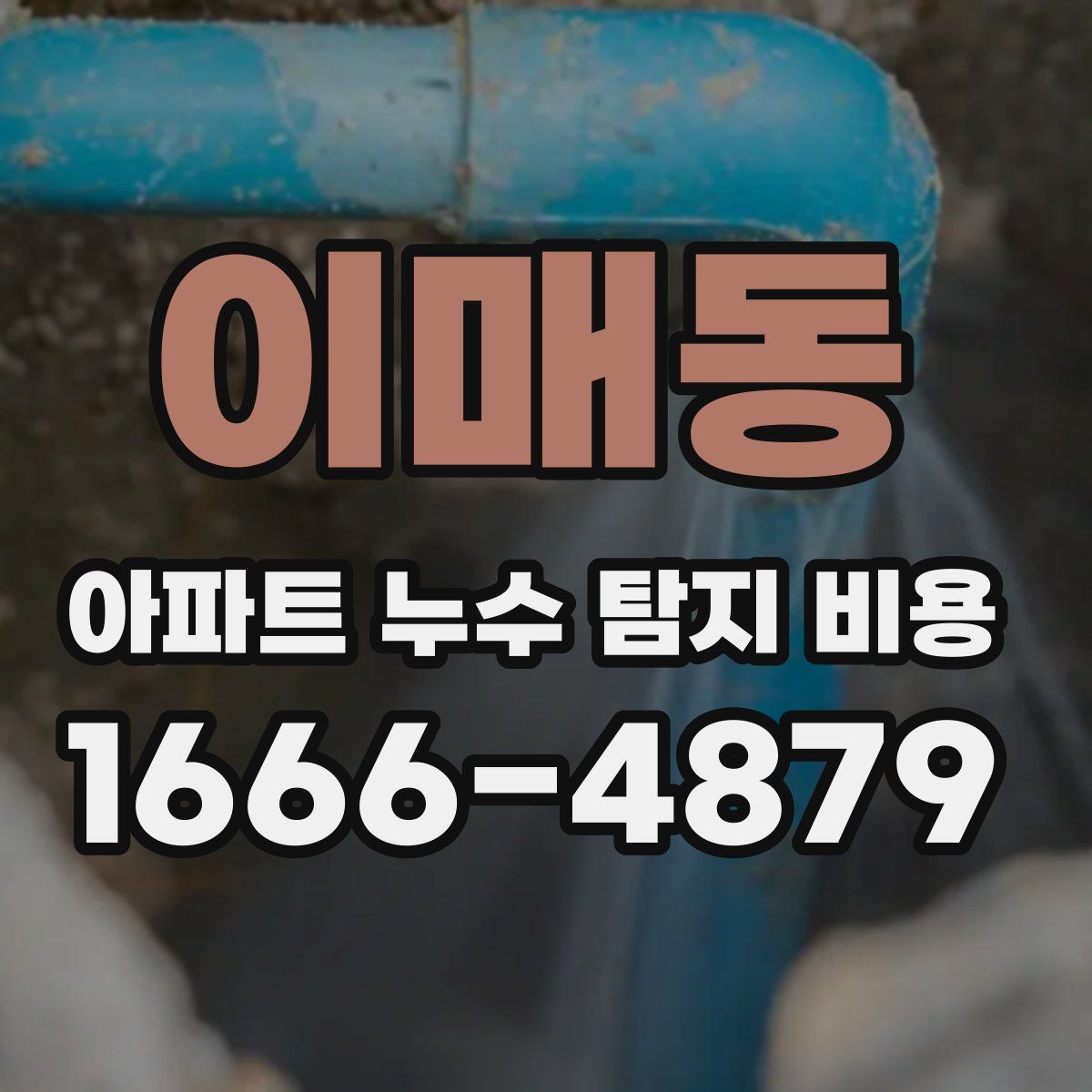 이매동 아파트 누수 탐지 비용
