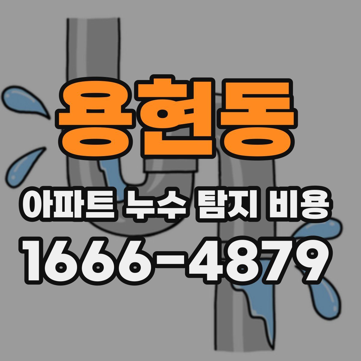 용현동 아파트 누수 탐지 비용