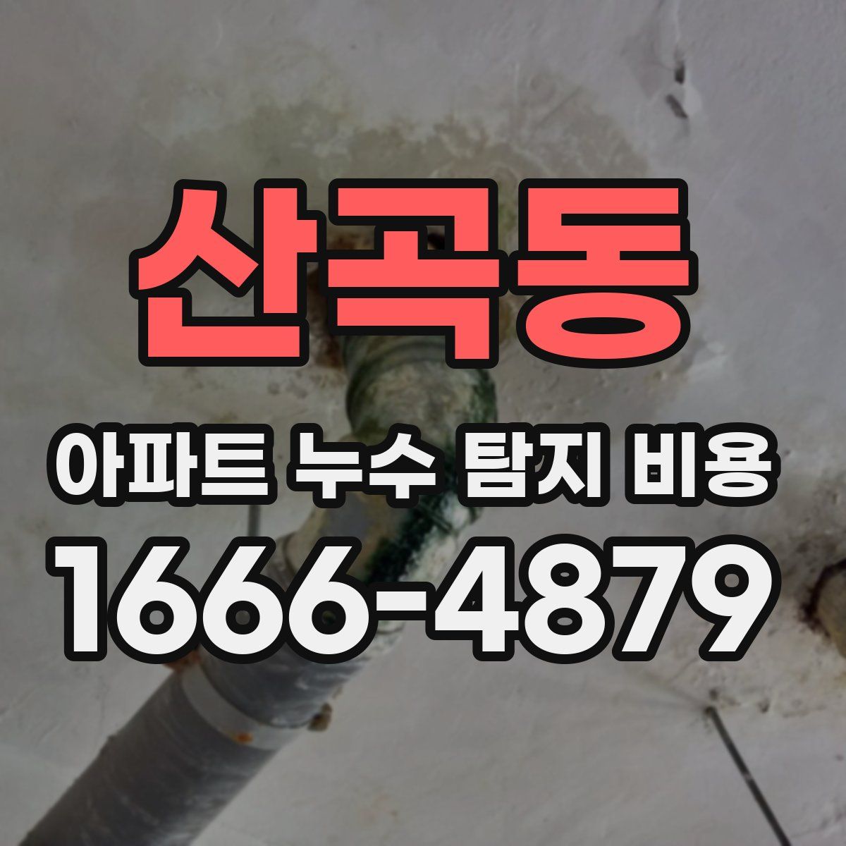 산곡동 아파트 누수 탐지 비용