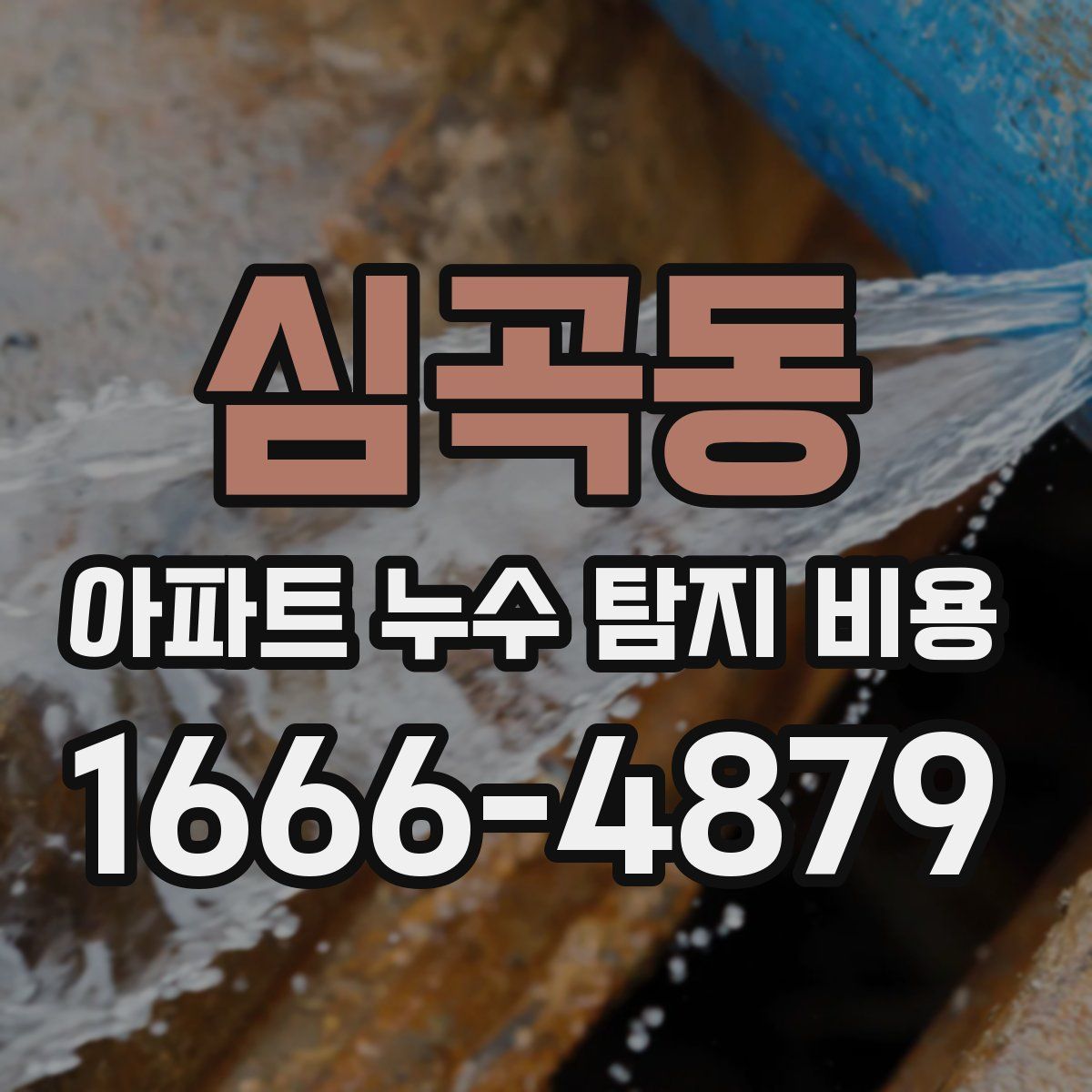심곡동 아파트 누수 탐지 비용